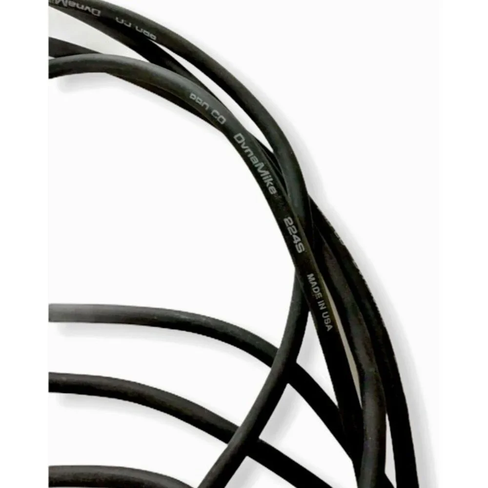 DynaMike Audio Video Microphone Cable Cords XLR Stereo 5 Ft 10 Ft Lot 2 Black